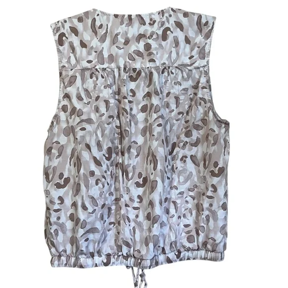 Cloth & Stone Anthropologie Sleeveless Blouse Abstract Print Size Large - Picture 3 of 8